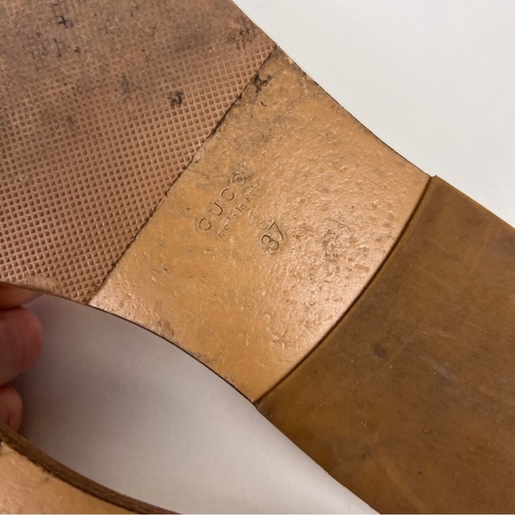 Gucci Varadero Horsebit Leather Slide Sandals - Picture 5 of 6